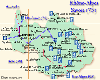 Sations de ski de la Savoie Auvergne-Rhone-Alpes Savoie 73